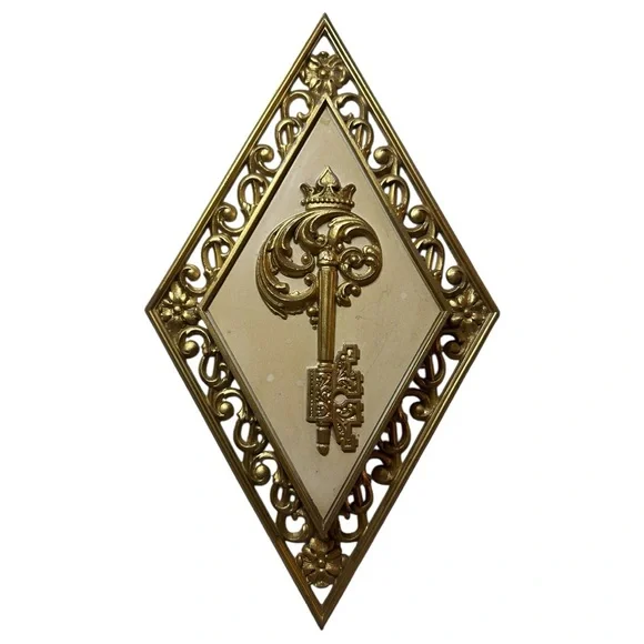 Mid Century Syroco / Homco 4pc Gilt Detail Wall Plaques - True Vintage Decor 60s - Picture 3 of 7